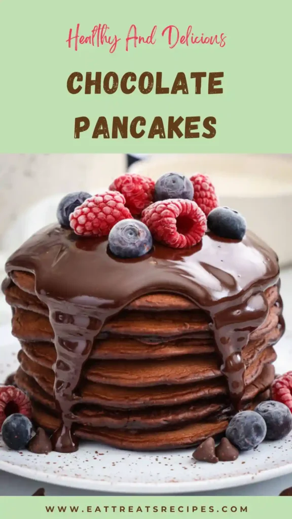 chocolate pancakes fluffy stack rich cocoa breakfast