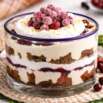 cranberry bliss cheesecake trifle layered holiday dessert glass