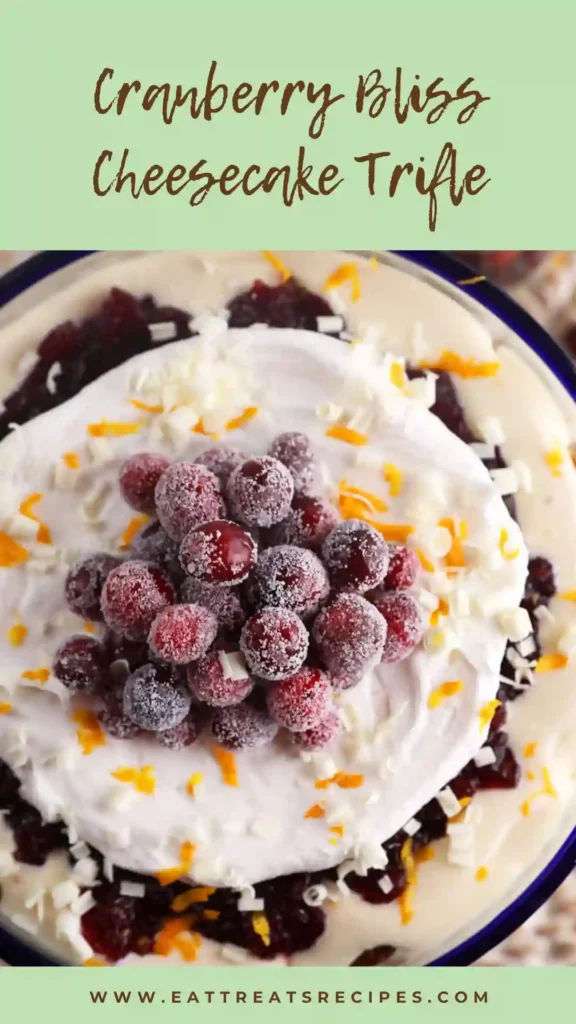 cranberry bliss cheesecake trifle layered holiday dessert glass