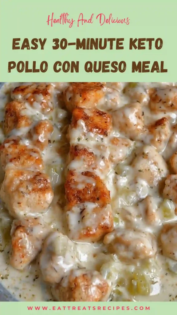 easy keto pollo con queso creamy cheesy chicken skillet