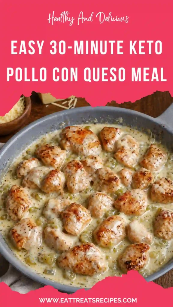 easy keto pollo con queso creamy cheesy chicken skillet