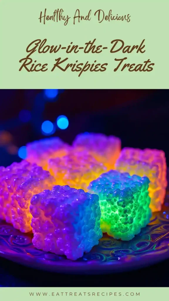 glow in the dark rice krispies treats neon glowing dessert