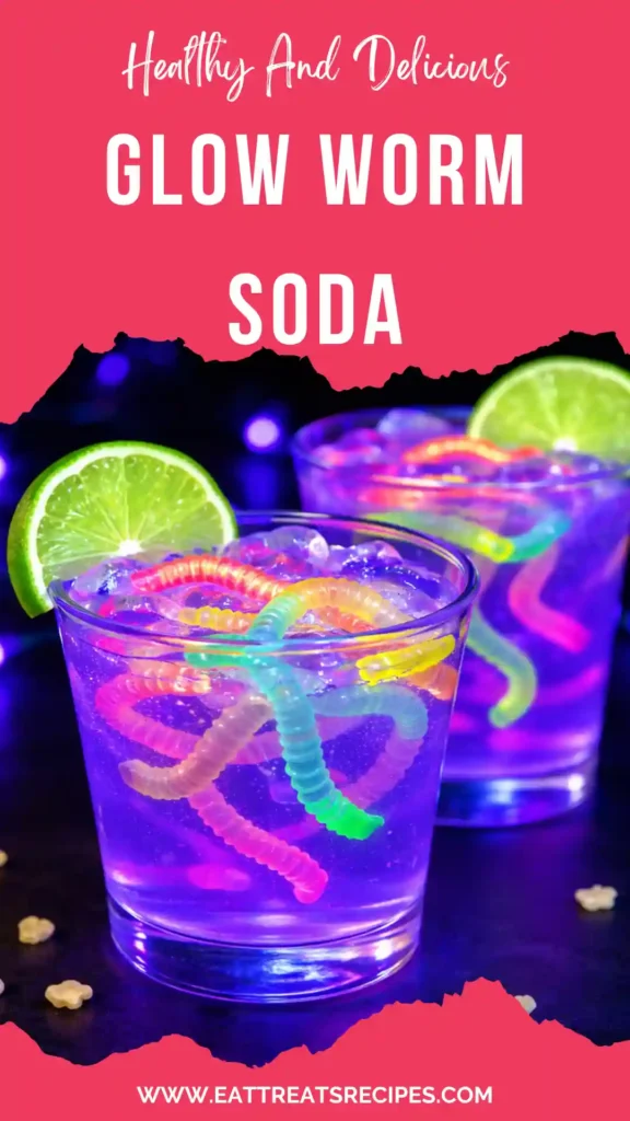 glow worm soda glowing drink gummy worms party mocktail