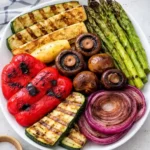 grilled vegetables colorful mix healthy side dish charred flavor