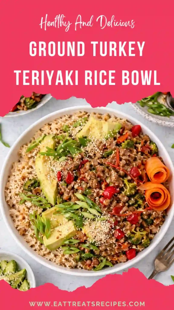 ground turkey teriyaki rice bowl healthy meal prep bowl