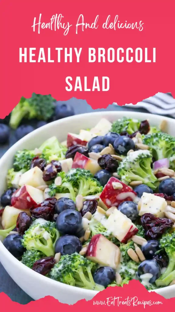 healthy broccoli salad fresh crunchy colorful bowl