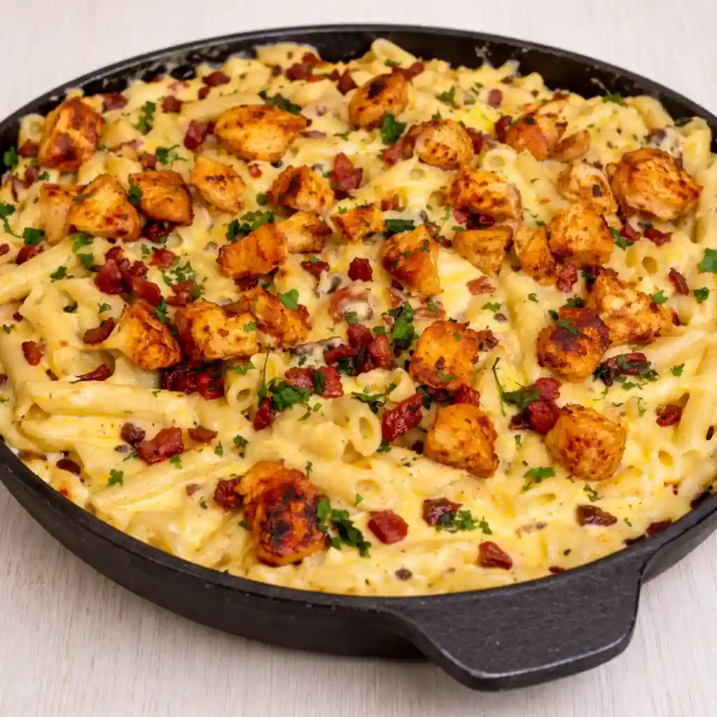 high protein creamy chicken bacon ranch pasta rich creamy texturehigh protein creamy chicken bacon ranch pasta rich creamy texture