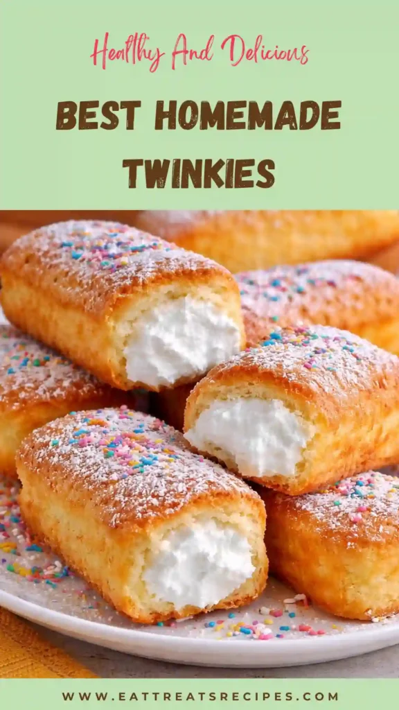 Homemade Twinkies served on a plate with a clean aesthetic presentation.