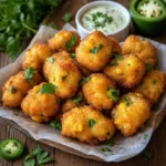 crispy jalapeno corn nuggets golden fried