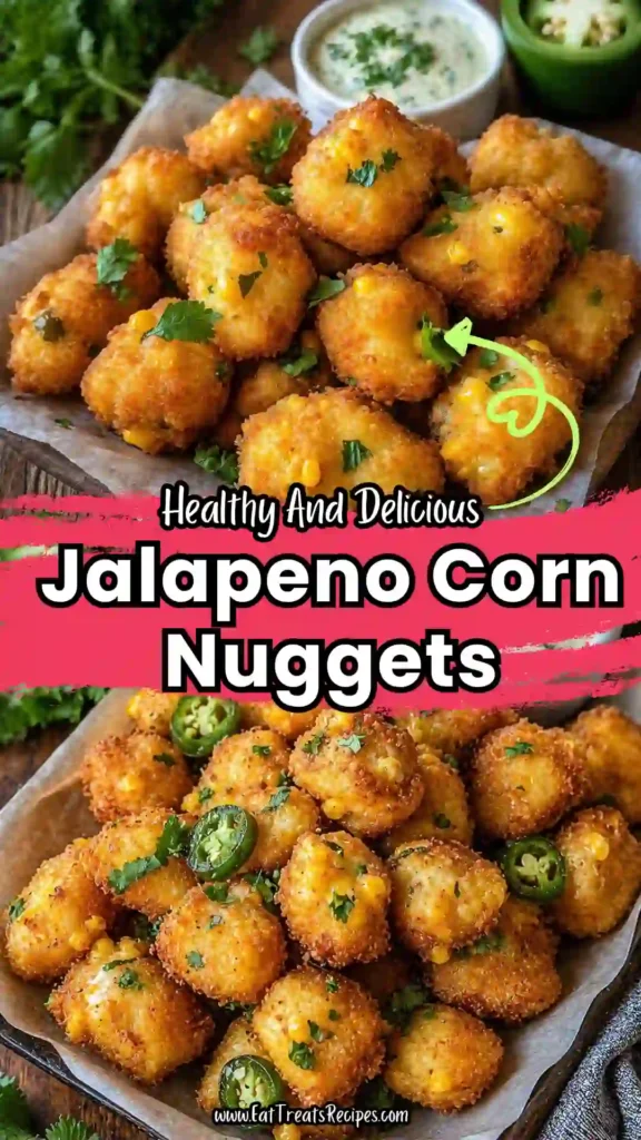 crispy jalapeno corn nuggets golden fried