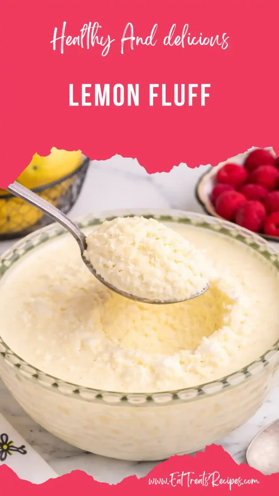 lemon fluff dessert creamy fluffy texture yellow bowl