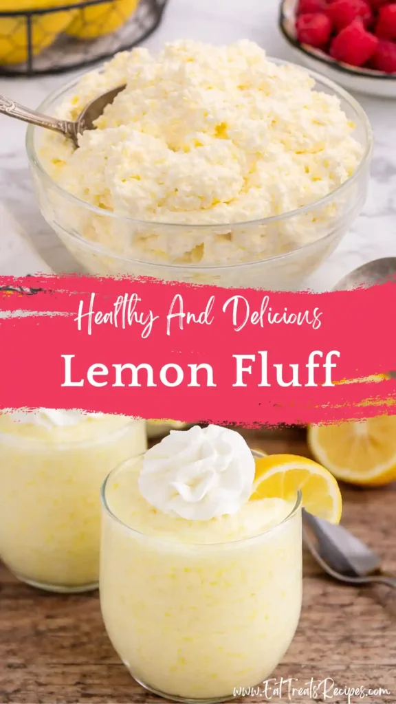 lemon fluff dessert creamy fluffy texture yellow bowl