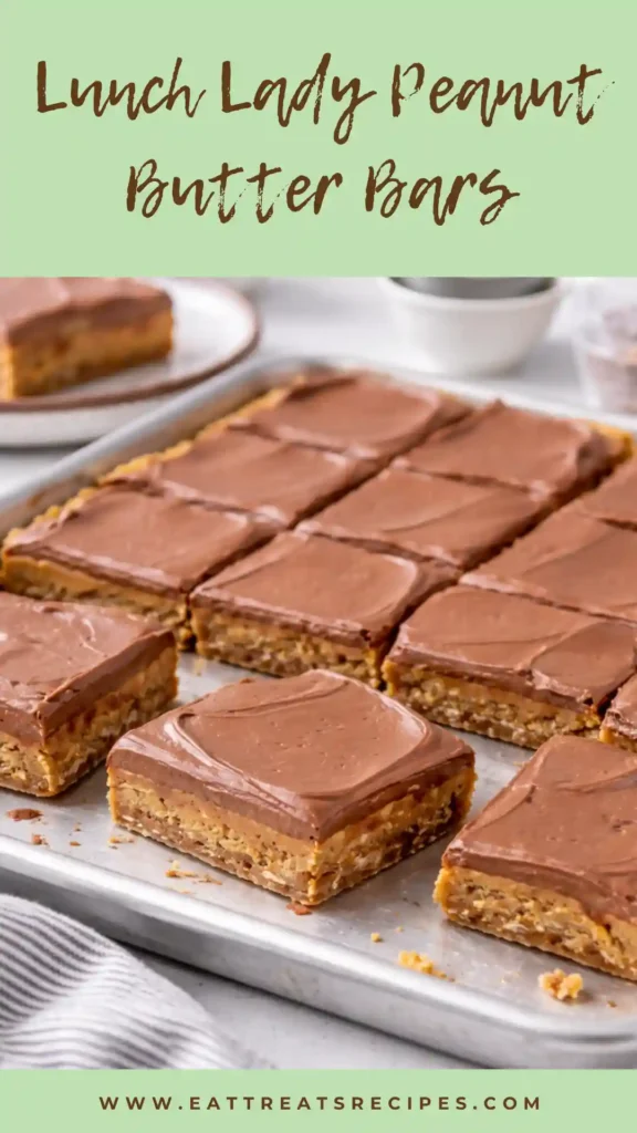 lunch lady peanut butter bars chocolate top thick layers