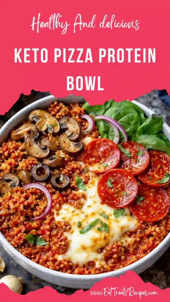 pizza protein bowl melted cheese high protein meal