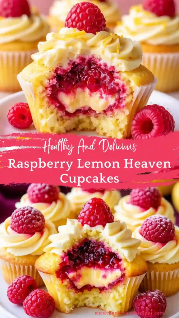 raspberry lemon heaven cupcakes soft fluffy cupcakes with frosting
