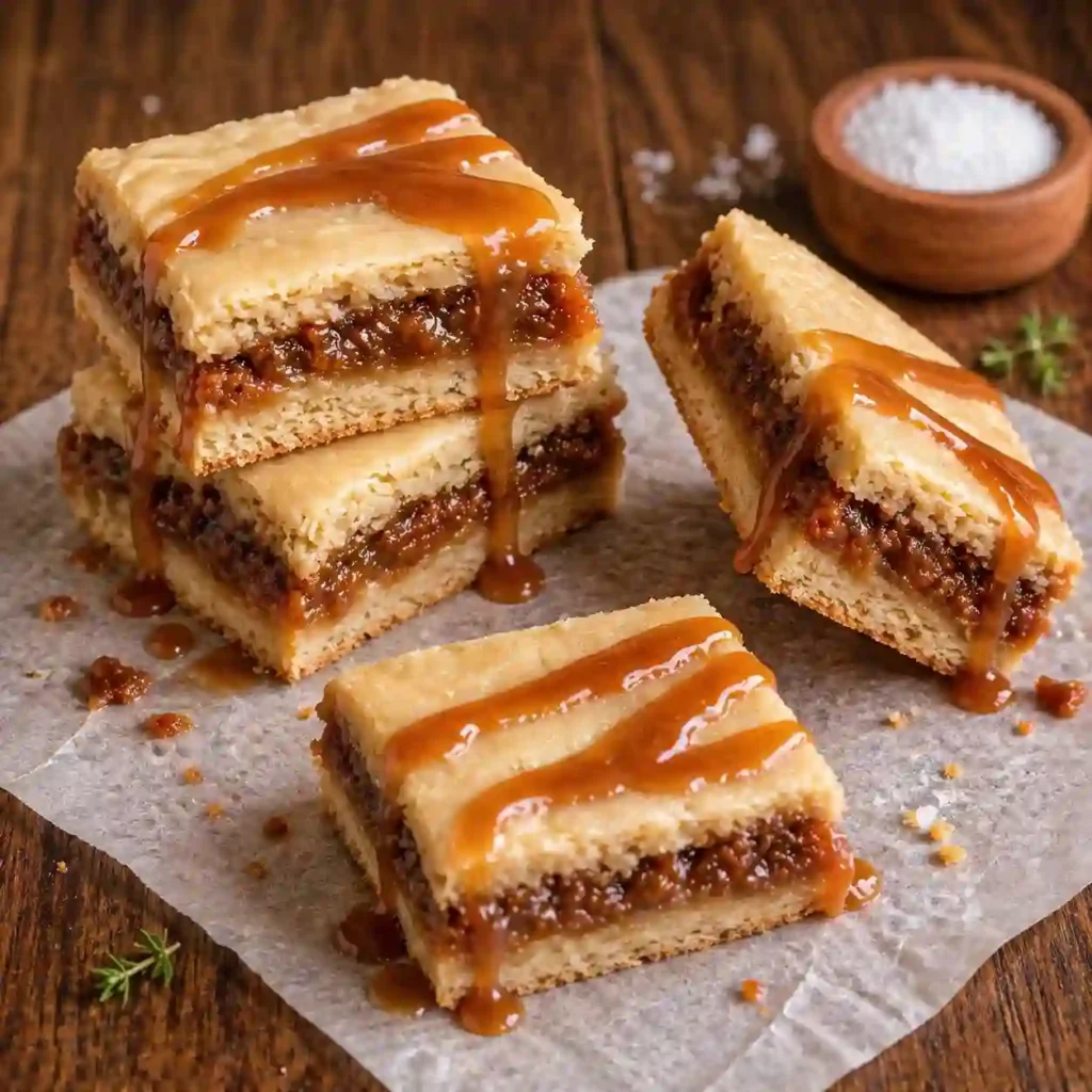 salted caramel pop tart bars gooey layered dessert bars