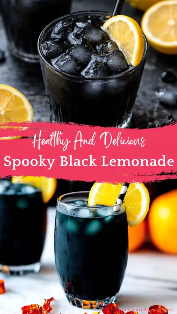 spooky black lemonade halloween drink dark citrus beverage