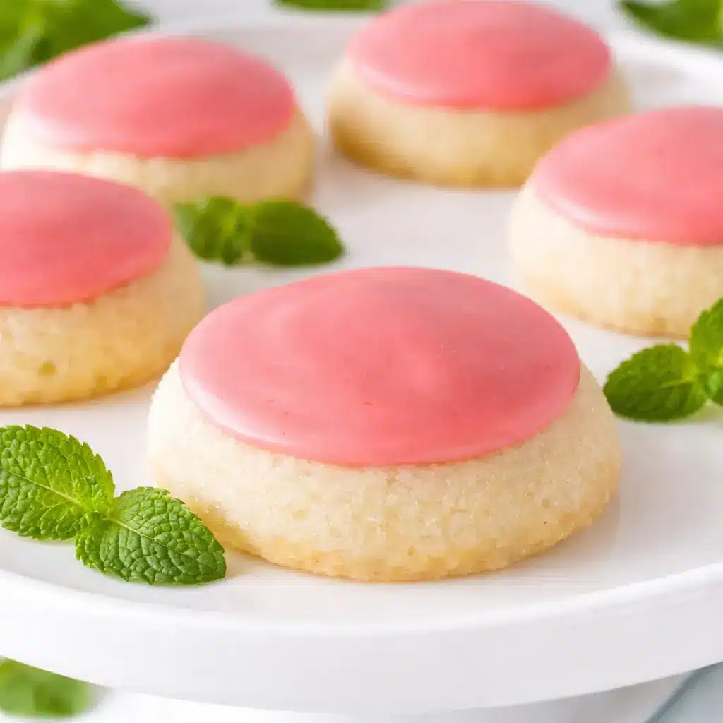 strawberry lemonade meltaway cookies soft buttery glazed cookies