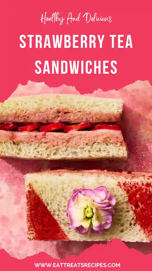 strawberry tea sandwiches sweet elegant appetizer platter