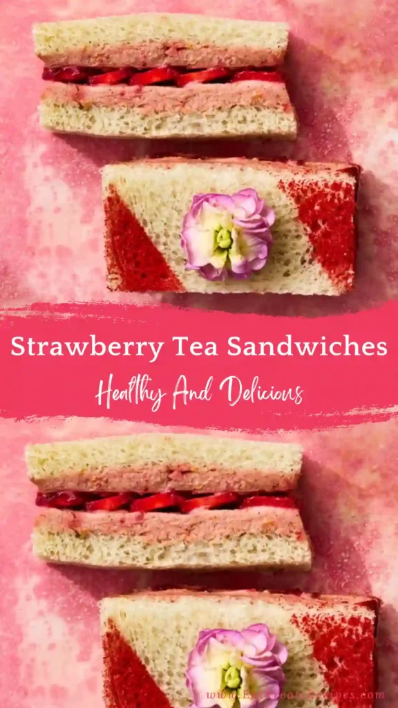 strawberry tea sandwiches sweet elegant appetizer platter