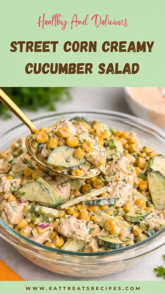 street corn creamy cucumber salad fresh creamy summer side dish