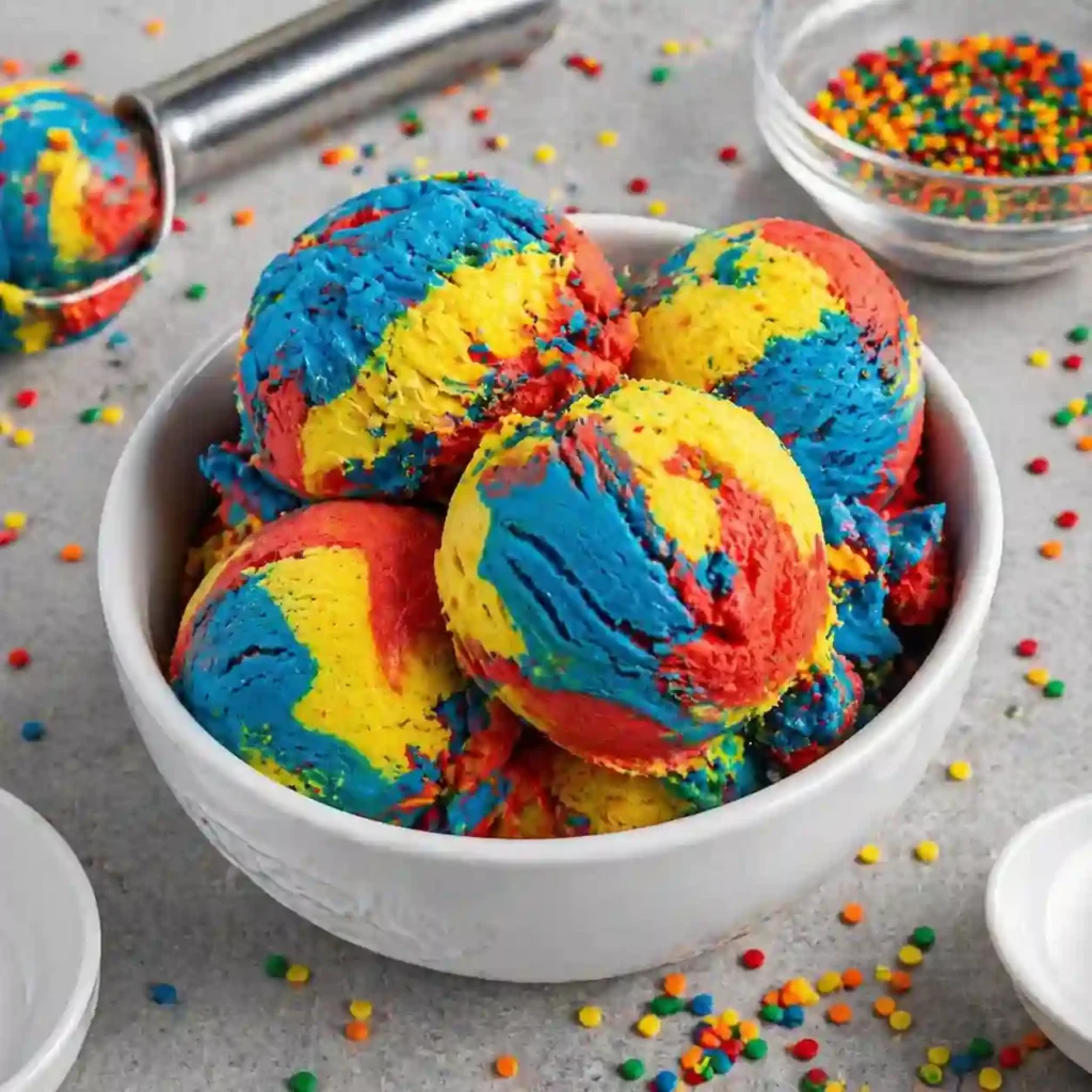 superman ice cream colorful swirl