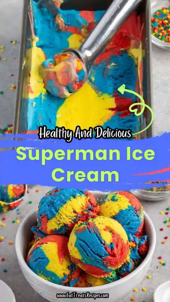 superman ice cream colorful swirl