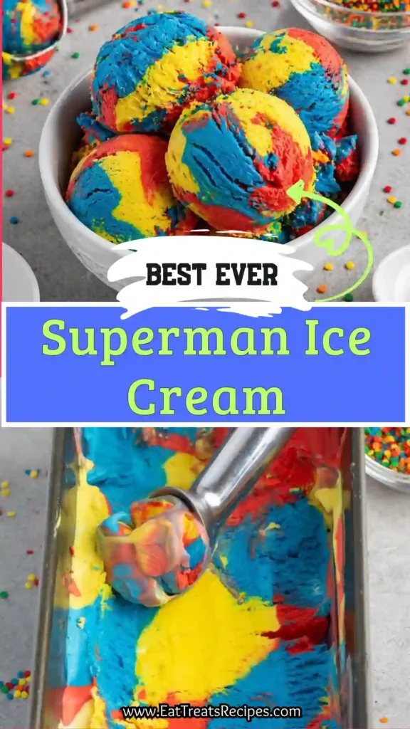 superman ice cream colorful swirl