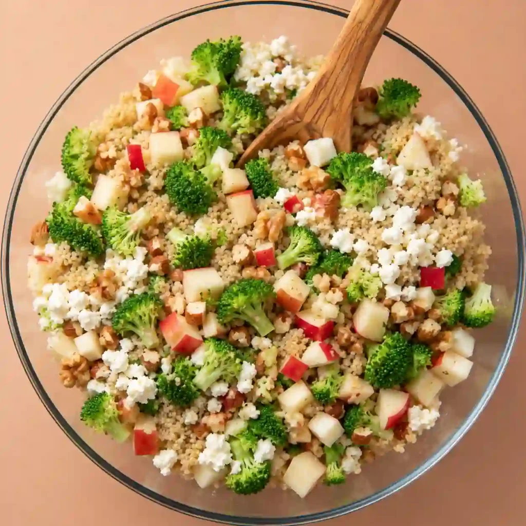 broccoli apple quinoa salad
