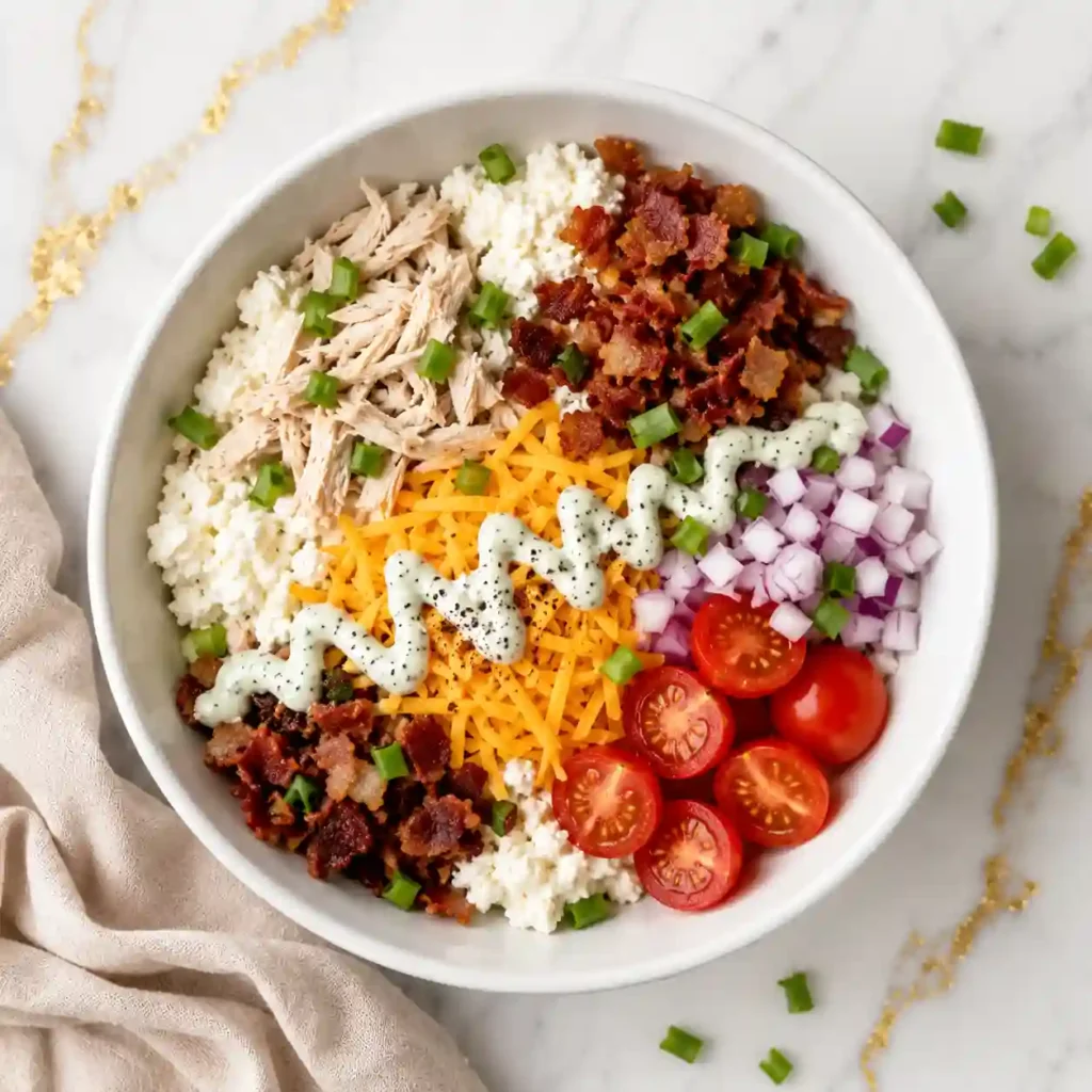 Chicken Bacon Ranch Cottage Cheese Bowl