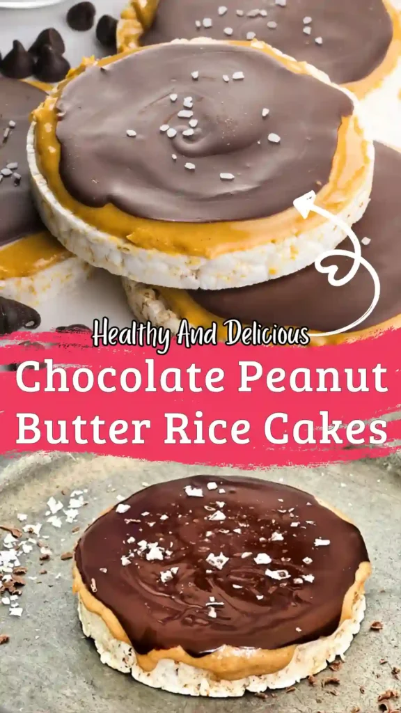Chocolate peanut butter rice cakes