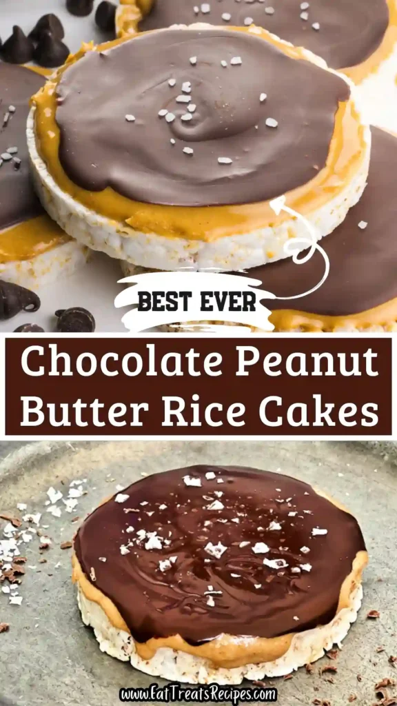 Chocolate peanut butter rice cakes