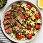 grilled chimichurri steak bowls