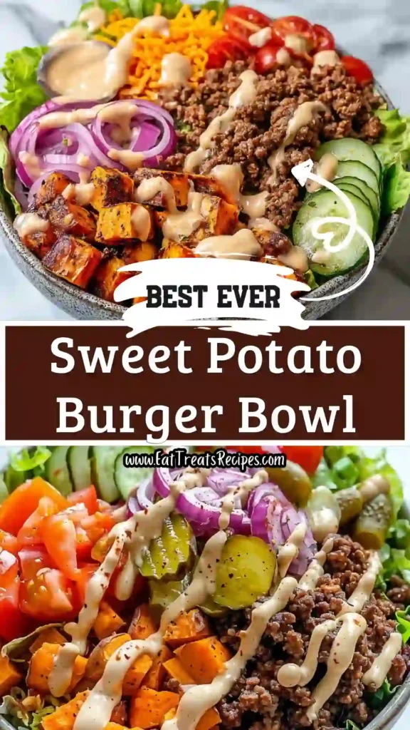 sweet potato burger bowl