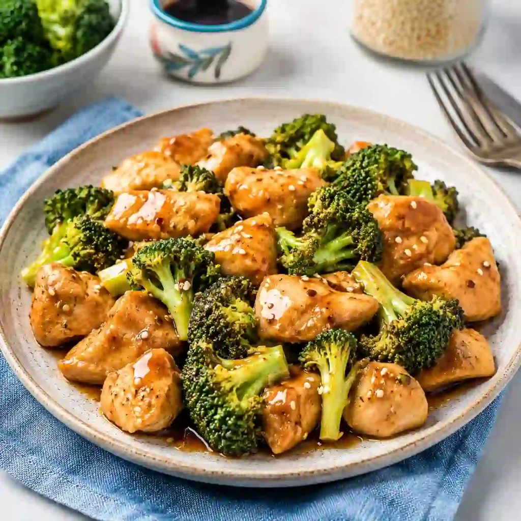 Family-style Chicken Broccoli Stir Fry