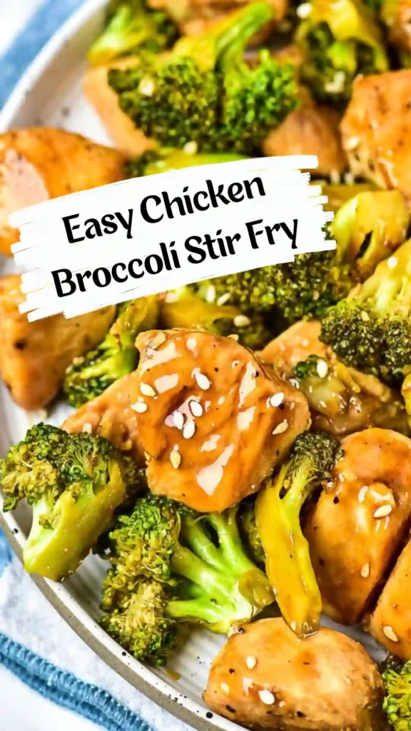 Family-style Chicken Broccoli Stir Fry