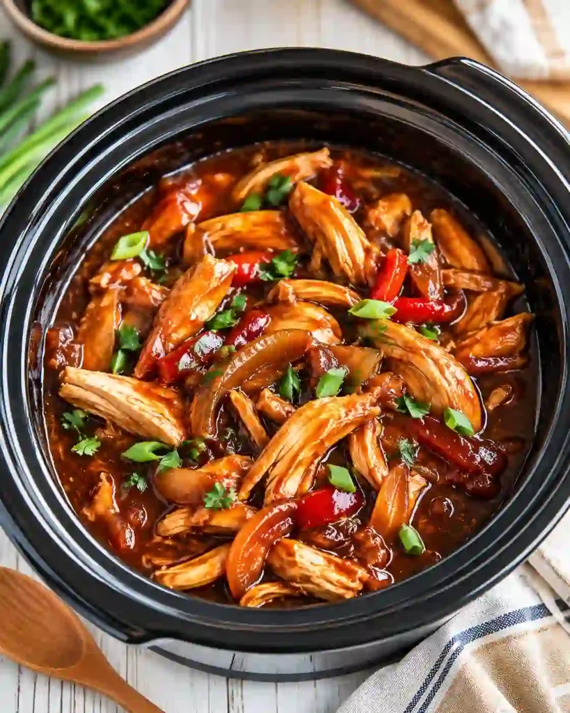 Crock Pot Bourbon Chicken for Family Dinner