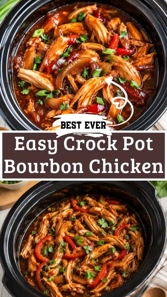 Crock Pot Bourbon Chicken for Family Dinner