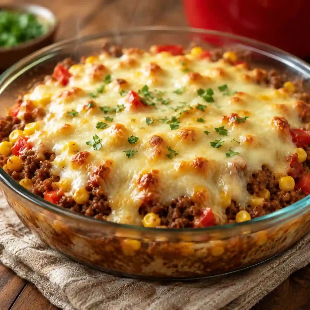 Easy Keto Taco Casserole meal prep containers