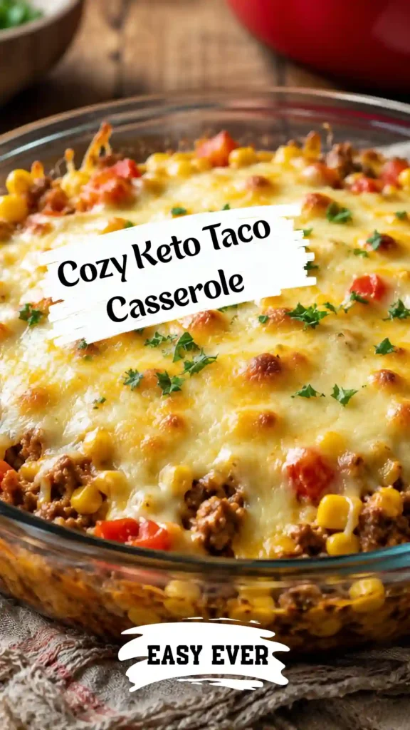 Easy Keto Taco Casserole meal prep containers