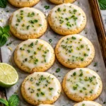 Mojito Sugar Cookies for Summer with citrus glaze