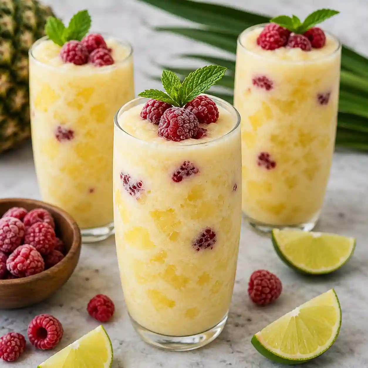 Raspberry Colada Twist (Summer Drink) - Eat Treats Recipes